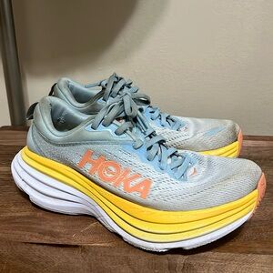 HOKA ONE ONE BONDI 7.5 🩵🧡